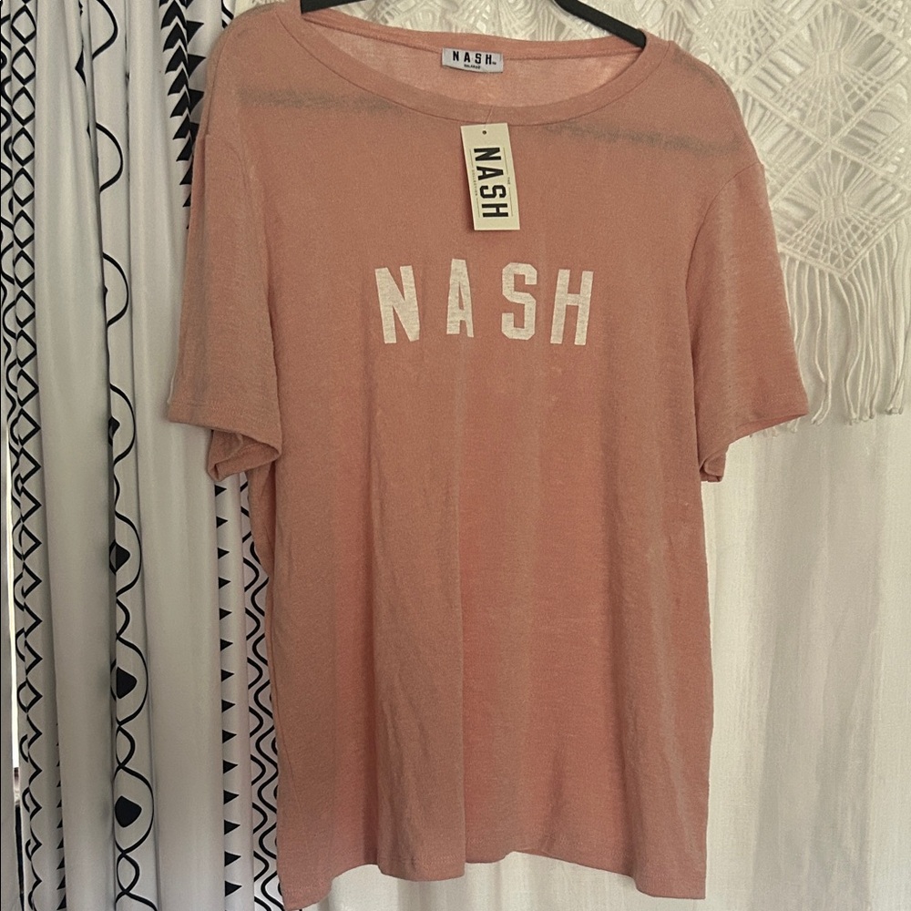 NASH Pink Short Sleeve Tee